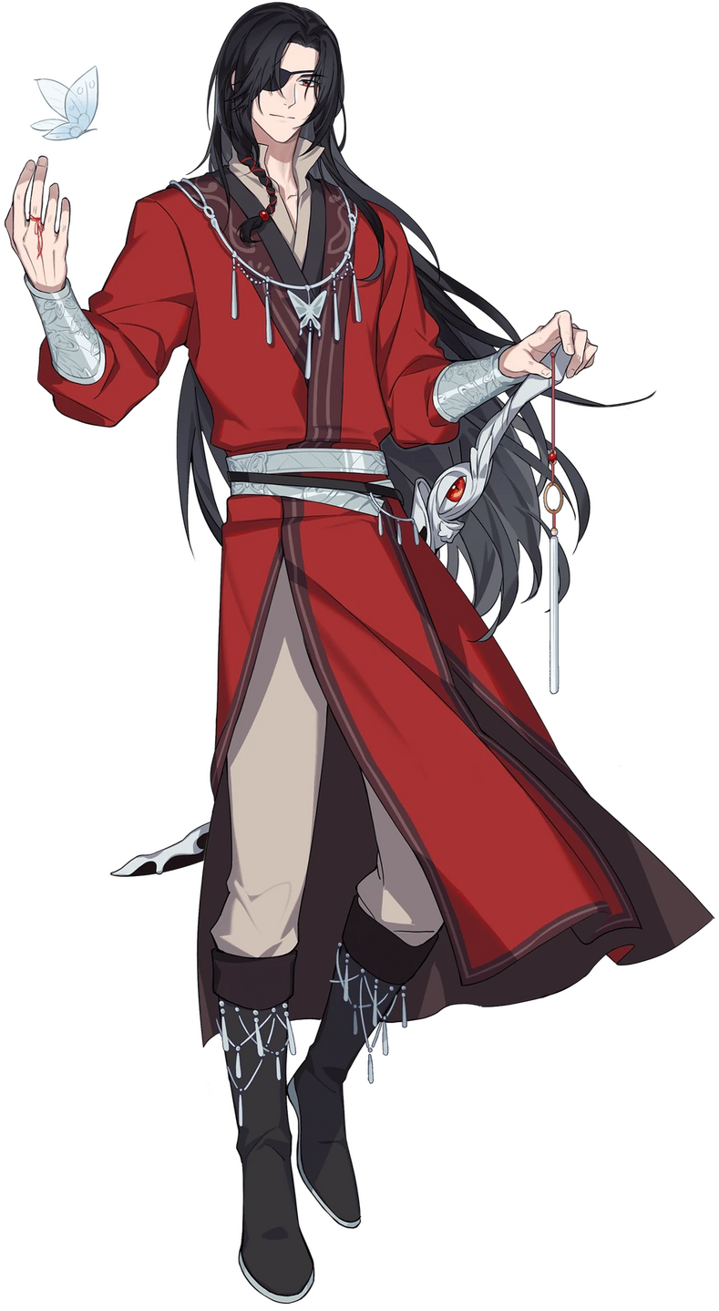 full body image of hua cheng, donghua version